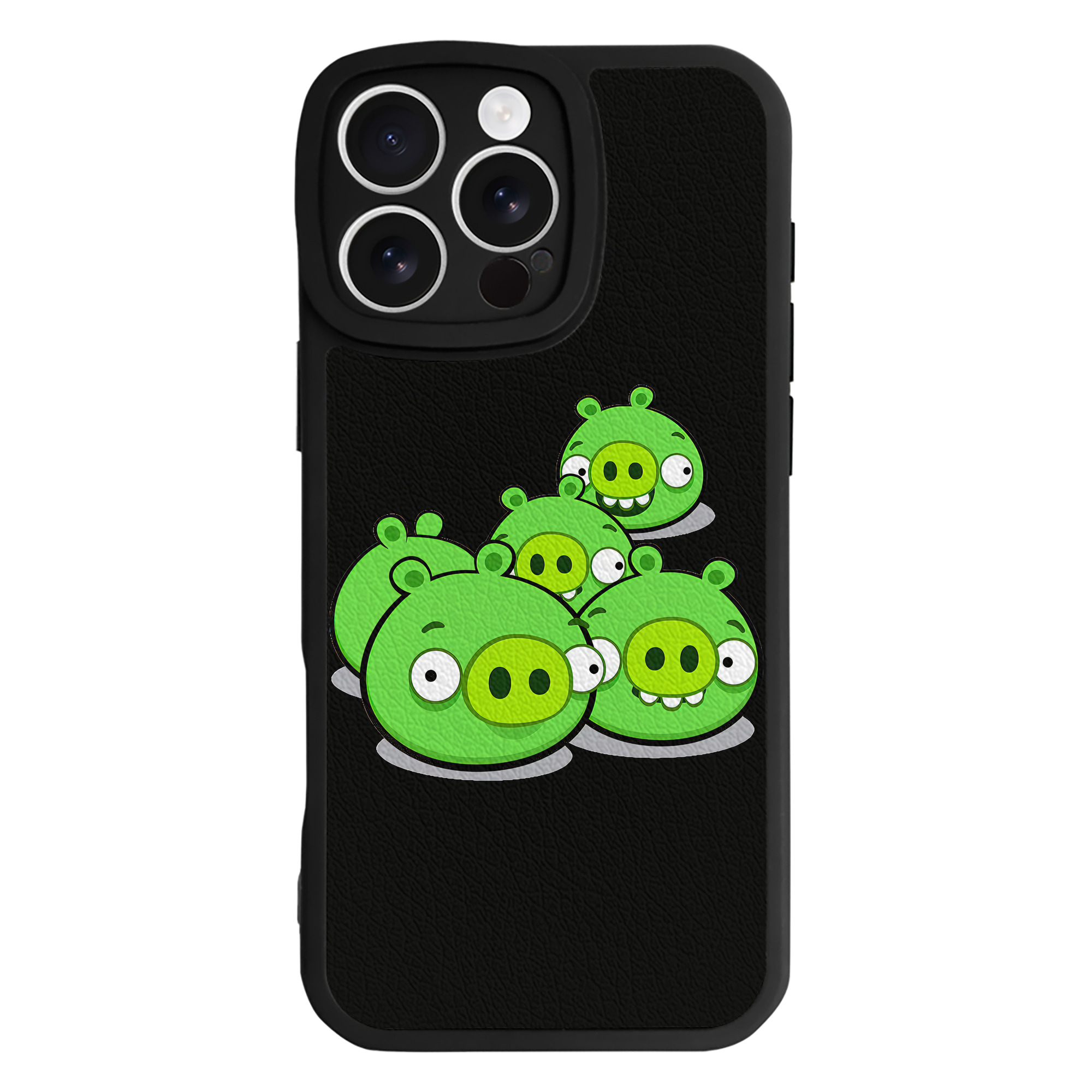 （画像用） Angry Birds アングリーバード 【iPhone 16シリーズ対応】シリコンスマホケース（レザー調） 材質：シリコン